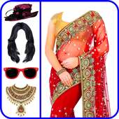 Net Saree Photo Suit Editor For Women