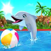 Dolphin Show Fun Game Aquarium Background