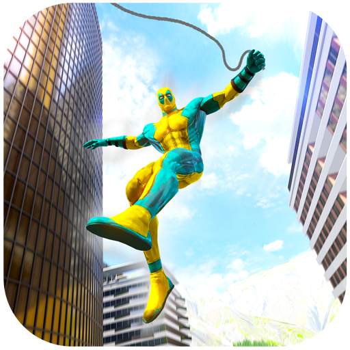 Flying Rope Hero Crime Game: Miami Crime Simulator