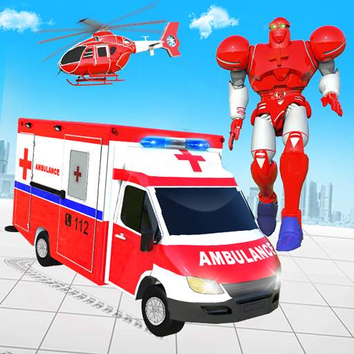 Ambulance Helicopter Car Transform Robot Game