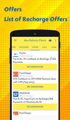 App for Idea Recharge & Idea balance check screenshot 3