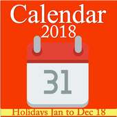 Calendar with Holidays
