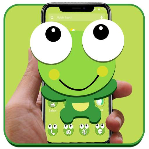 Big Eyes Cute Cartoon Frog Theme