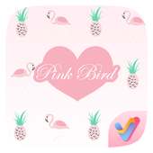 Pink Bird V Launcher Theme on 9Apps