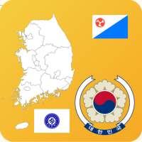 South Korea Province Maps and Flags
