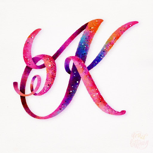 k letter wallpaper with a heart｜TikTok Search