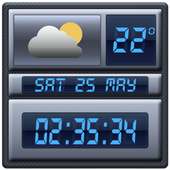رقمية Widget الوقت - الطقس
