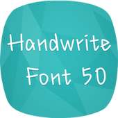 Free font pack - Handwrite 50
