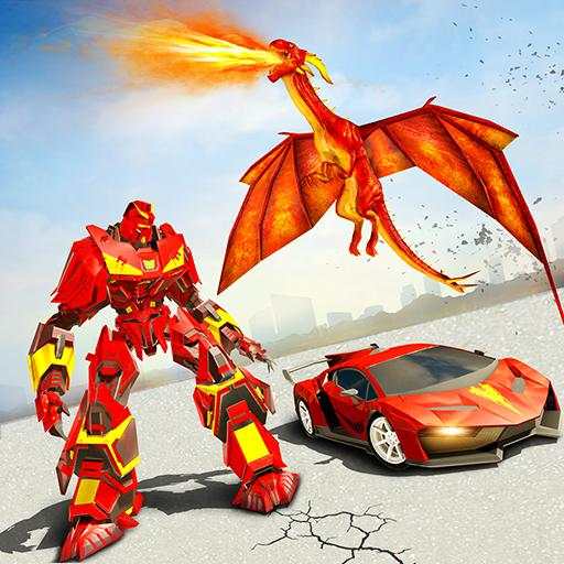 Flying Dragon Robot Car - Robot Transforming Games