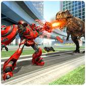 Robot vs Dinosaur Rampage : Dinosaur Hunting Games