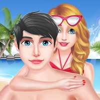 Summer Vacation Girl And Boy At Resort