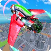 Light Bike Flying Stunt Racing Simulator