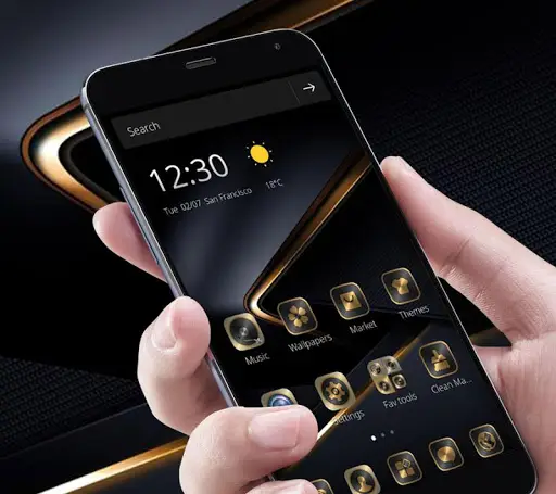 Golden Black Theme For P10 На Андроид App Скачать - 9Apps