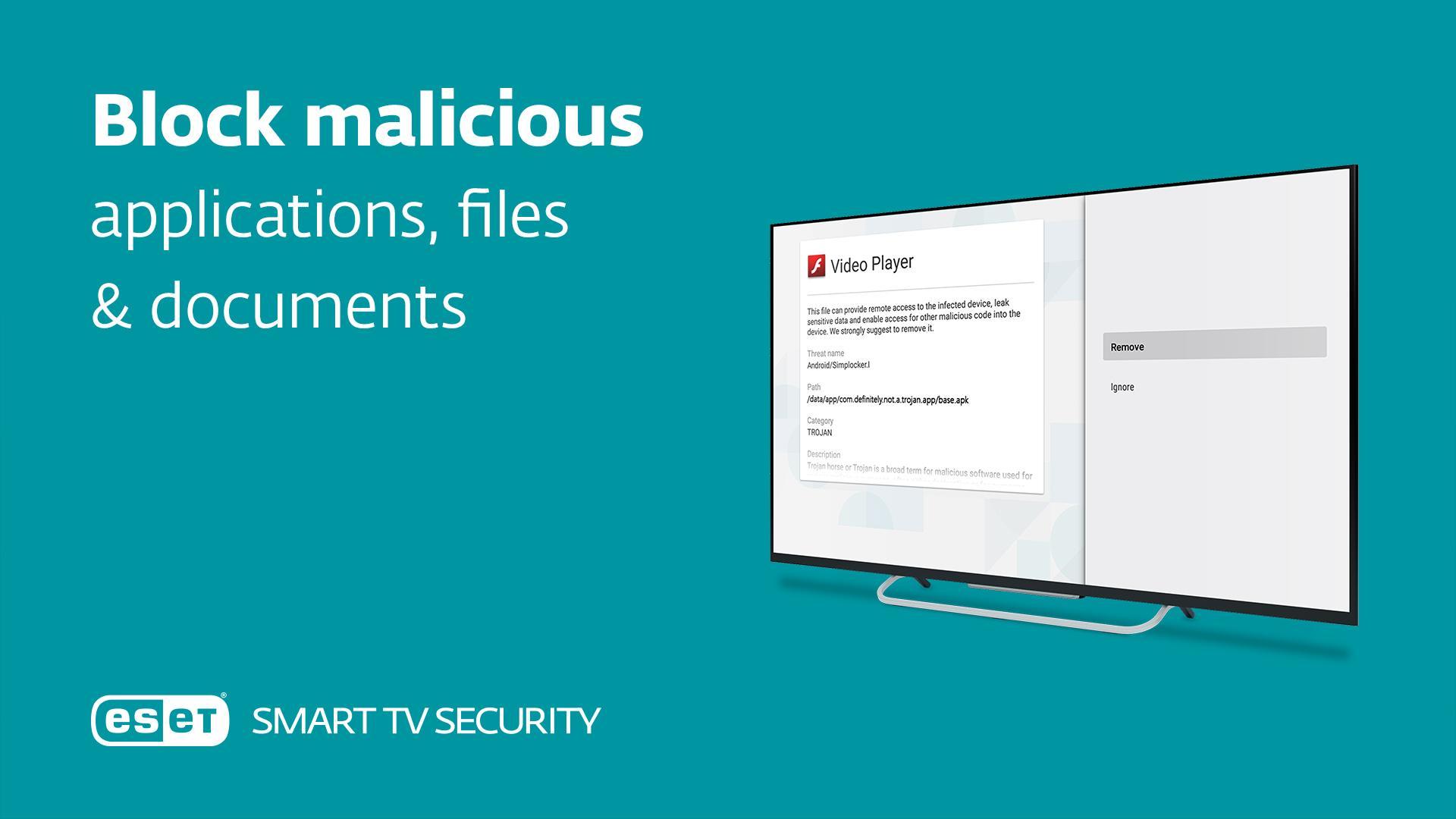 Eset smart tv security. Malicious applications..