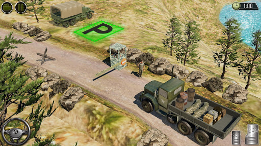 US Army Transporter Offroad Truck Simulator Games screenshot 4