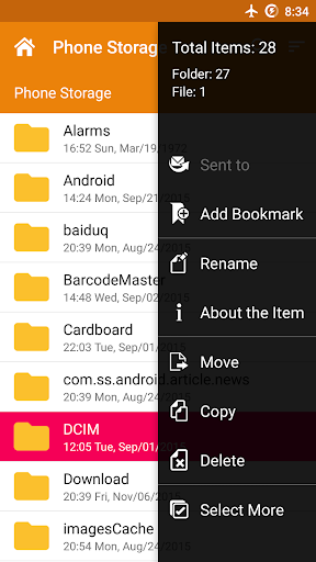 File Manager - Droid Files 4 تصوير الشاشة