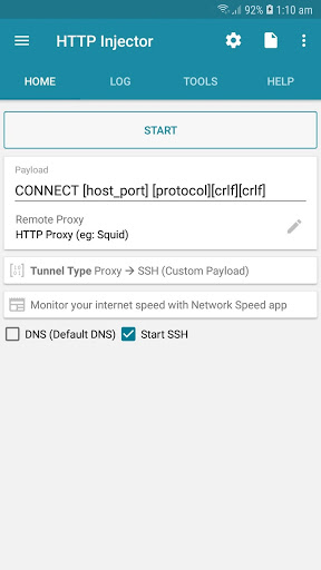 HTTP Injector (SSH/Proxy/V2Ray) VPN screenshot 1