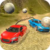 Chained Cars VS Rolling Ball - Offroad Racing Game