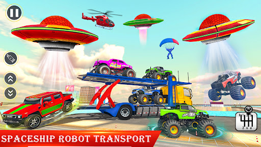 Space Robot Transport Games 3D screenshot 17