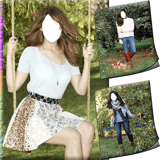 Photo Montage - Garden Selfie