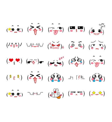 kaomoji japanese emoticons