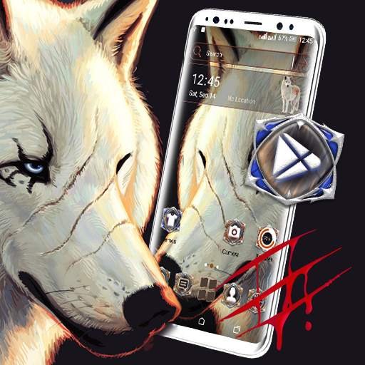 White Wolf Launcher Theme