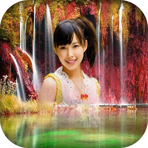Waterfall photo Frames With Free Image Editor