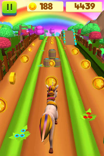 Unicorn Run Pony Running Games скриншот 3