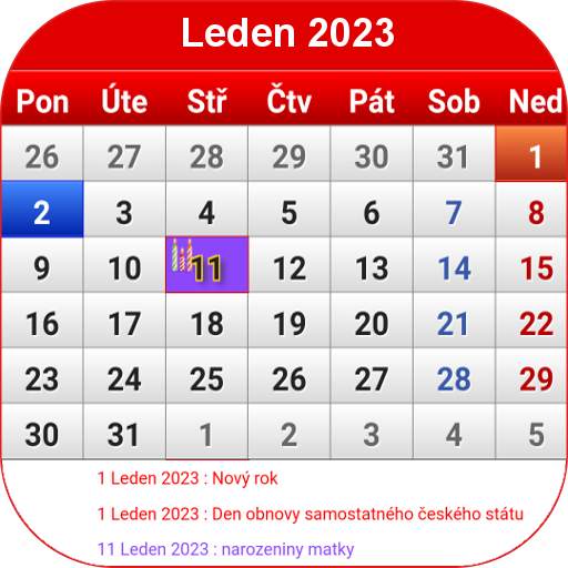 Czech Calendar 2023