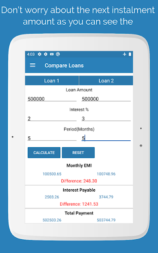 EMI Calculator - Planificador de finanzas screenshot 15