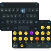 Simple Black Emoji iKeyboard