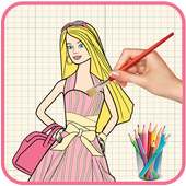 How To Draw Barbie - Step By Step Easy