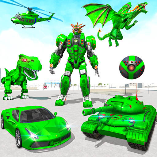 Dragon robot transformation 3D