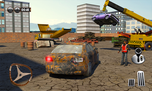 Monster Car Crusher Crane 2019: City Garbage Truck screenshot 2