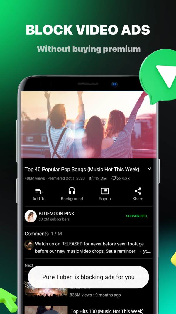 Pure Tuber - Block Ads for Video, Free Premium screenshot 2