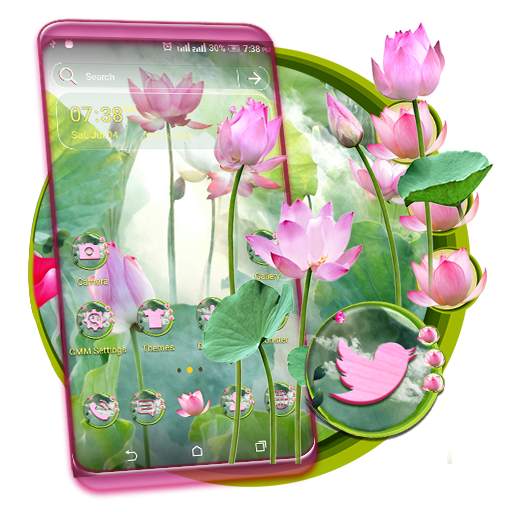 Pink Lotus Launcher Theme