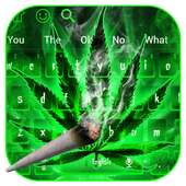 Cool Weed Rasta Smoke Keyboard Theme