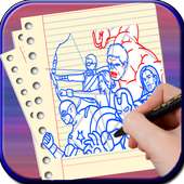 How to Draw Avenger Heroes on 9Apps