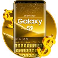 Teclado de ouro para Galaxy S9