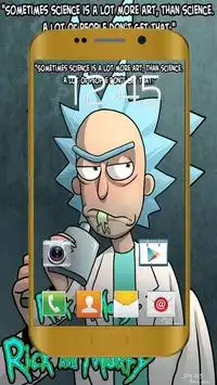 Smoky Design cartoon rick and morty rick sanchez wallpaper Price