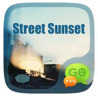 GO SMS STREET SUNSET THEME