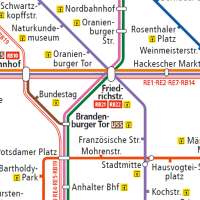 Berlin Subway Map (U Bahn and 