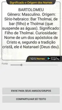 Origem e Significado dos Nomes APK for Android Download