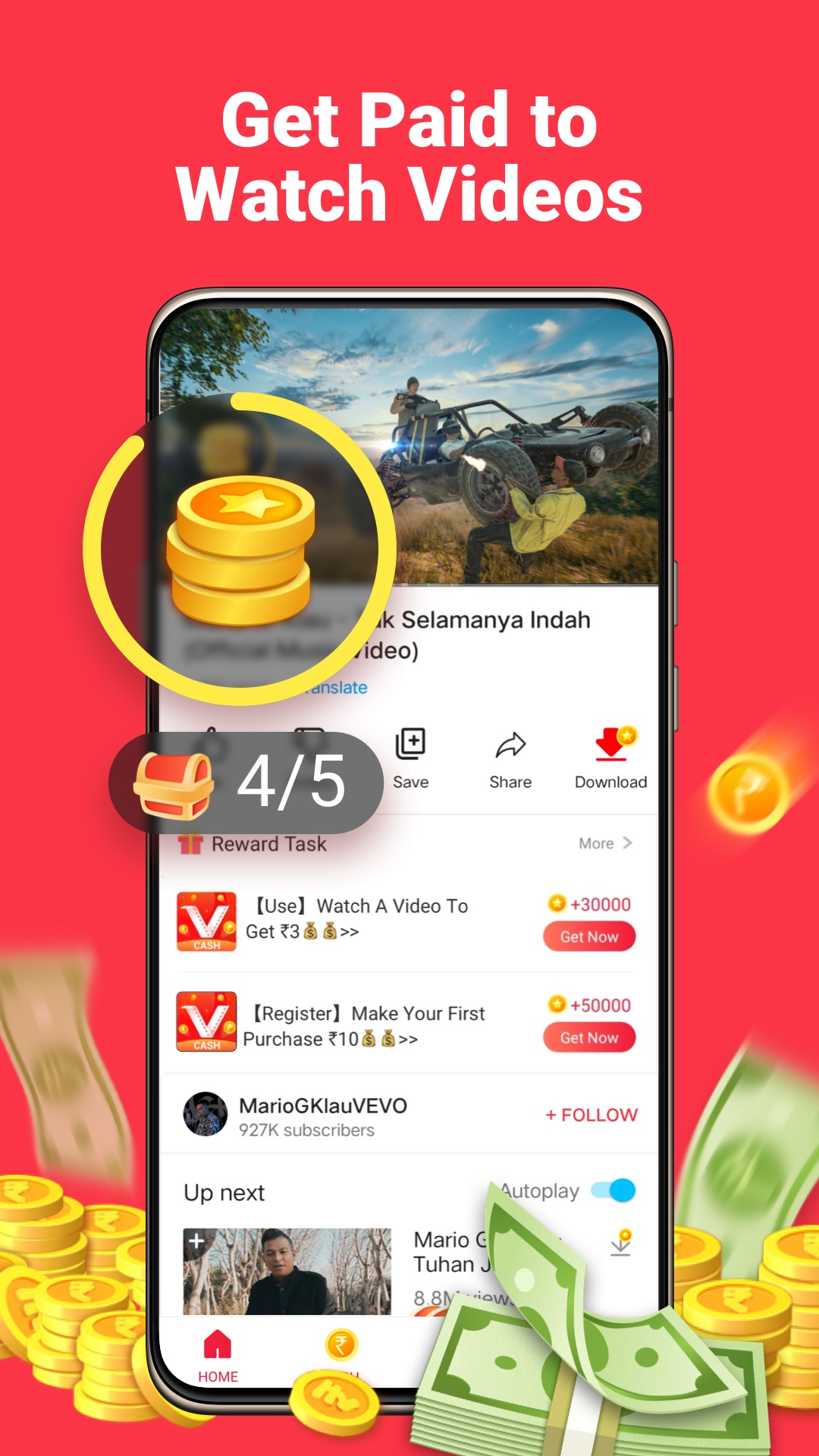 VidMate Cash -  Earn Real Money Everyday screenshot 2
