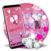 Розовая алмазная клавиатура on 9Apps