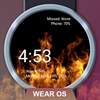 Flames Watch Face - Wear OS Smartwatch - Animated