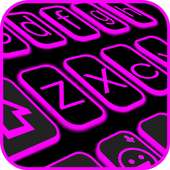 Neon Pink Keyboard on 9Apps