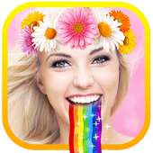 Flowers Crown Photo Sticker on 9Apps