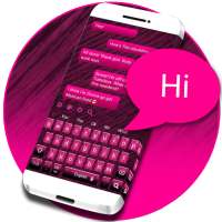 Pink Chatting Keyboard Theme on 9Apps