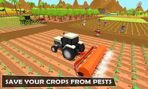 เครื่องคราดหญ้า Farming Harvester 3: Fields Simula screenshot 1